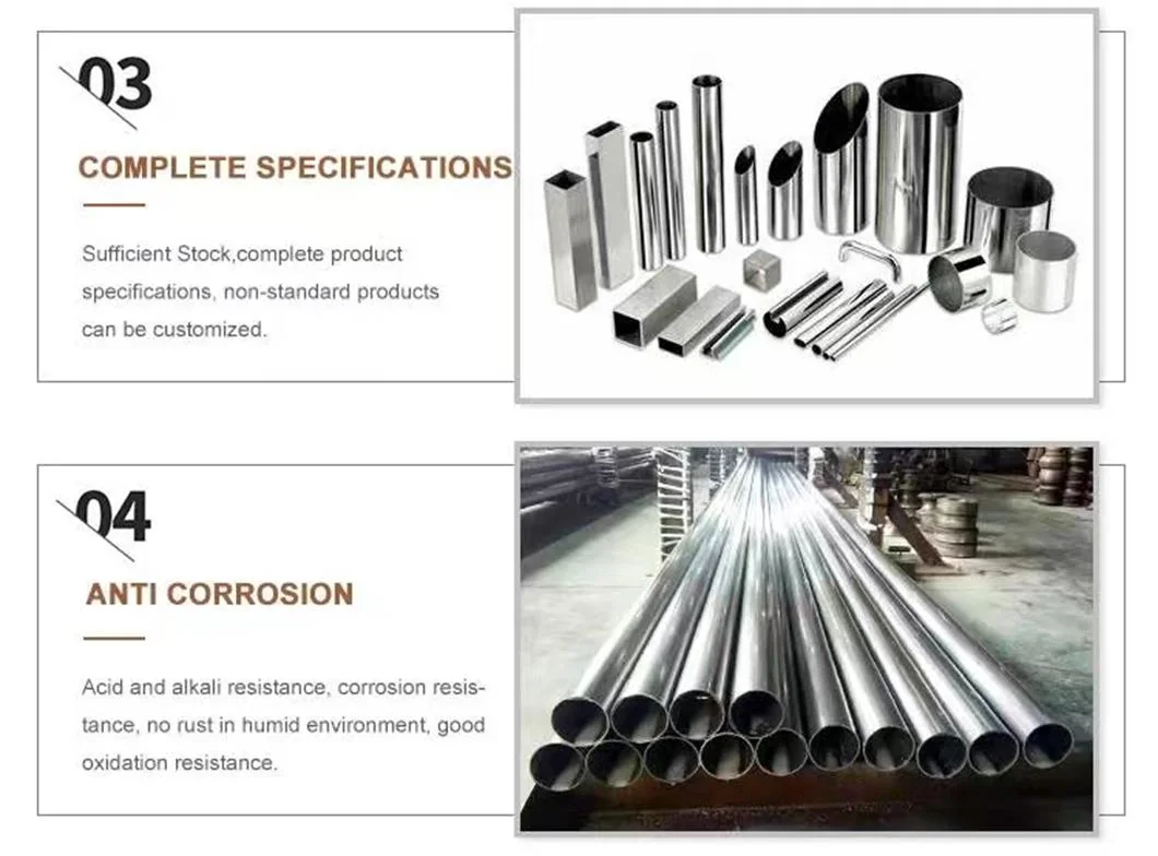 Welded Stainless Steel Tube/Stainless Steel Pipe S32750 Duplex Stainless Steel Welded Pipes